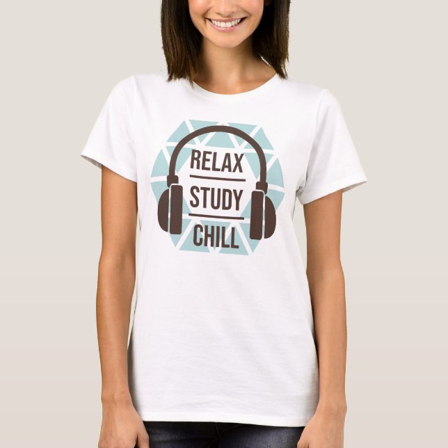 relaxing studying chilling T-Shirt (Front)