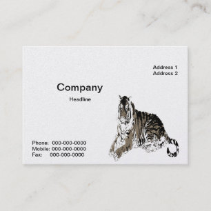 Relaxing Tiger Business Card