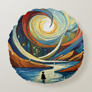 Relaxing Traditional Round Cushion