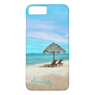 Relaxing Tropical Ocean Beach Landscape iPhone 8 Plus/7 Plus Case