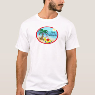 Relaxing under Palm Santa hawaiin Christmas T-Shirt