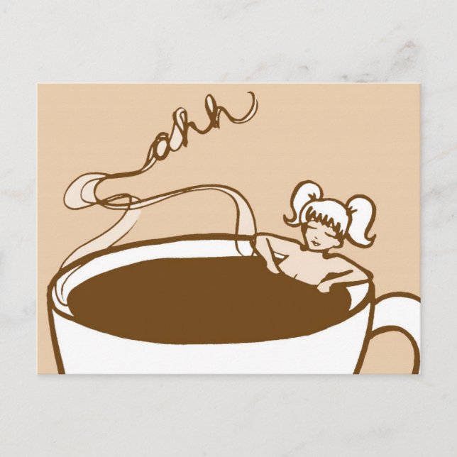 Relaxing with Cocoa Postcard (Front)