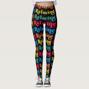 #relaxing, with orange and lime, leggings