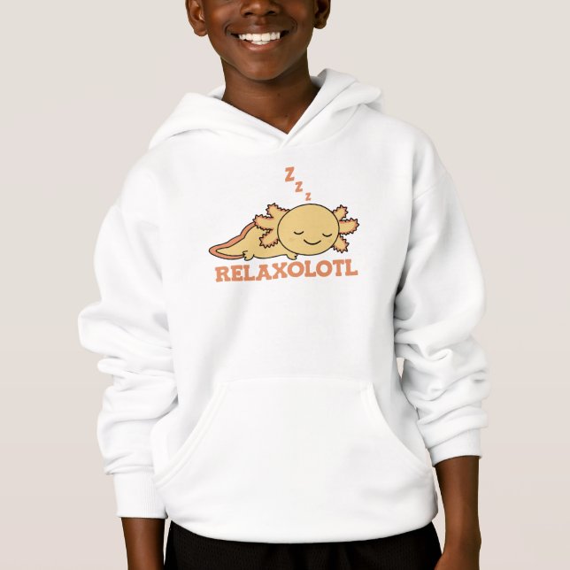 Relaxolotl Axolotl Lovers, Cute Animals Relax Hood (Front)