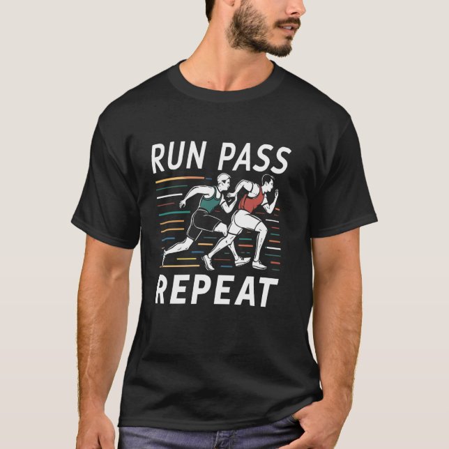 Relay Race Athlete Runner Track And Field Sprinter T-Shirt (Front)