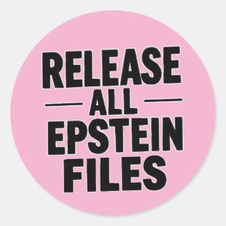 Release All Epstein Files Classic Round Sticker