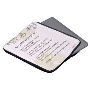 Release and let go - self love poem poetry  laptop sleeve