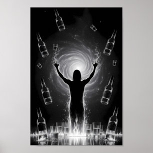 Release From Addiction Into Light Poster