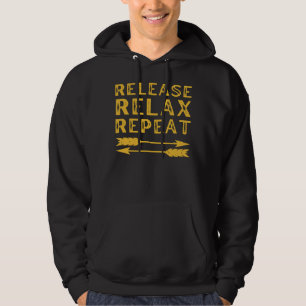 Release Relax Repeat Archery Lover Hoodie