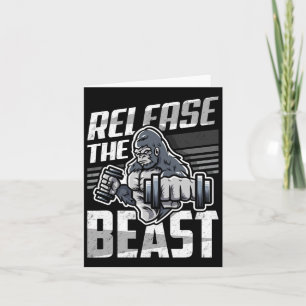 Release The Beast - Bodybuilder Sport Bodybuilding Card