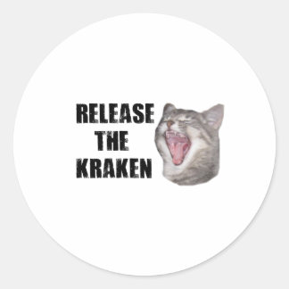 Release the Kraken! Classic Round Sticker