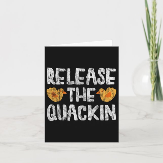 Release The Quackin Gym Bodybuilding ----  Card (Front)