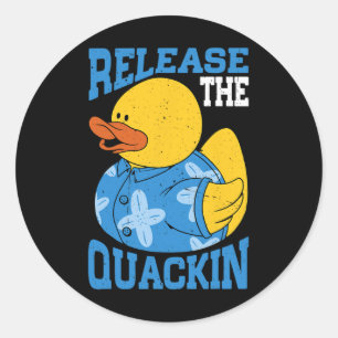 Release The Quackin Gym Bodybuilding -  Classic Round Sticker