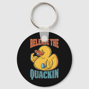 Release The Quackin Gym Bodybuilding  Key Ring
