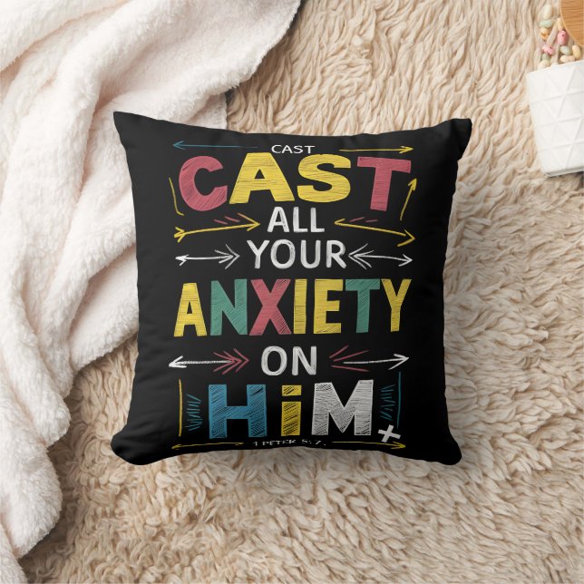 Release Your Worries, Embrace Peace Cushion (Blanket)