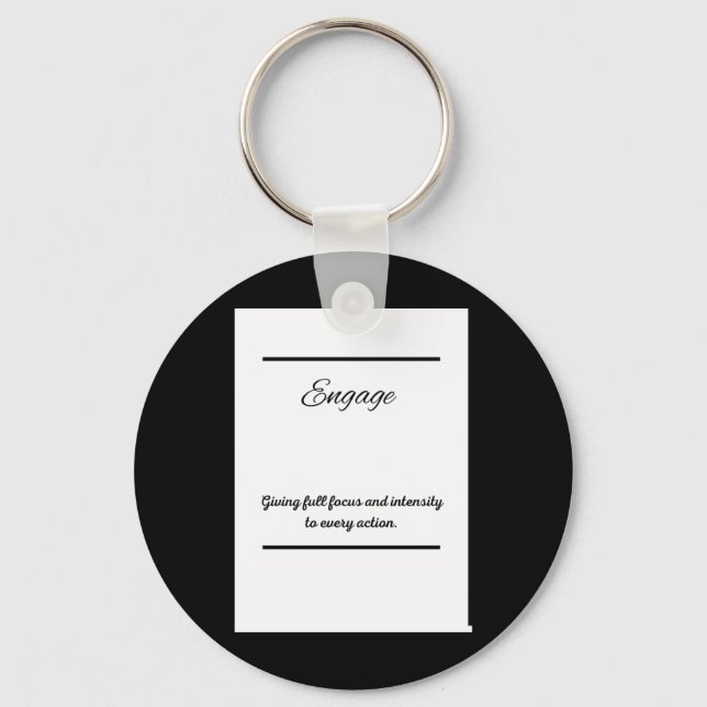 Relentless Ambition – Fearless Wall Art For Those  Key Ring (Front)