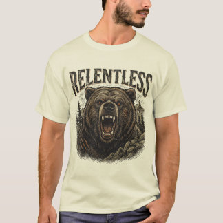 Relentless Bear Vintage Graphic T-Shirt