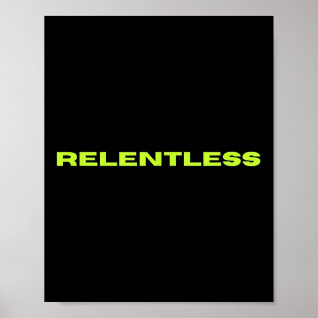 Relentless  poster (Front)