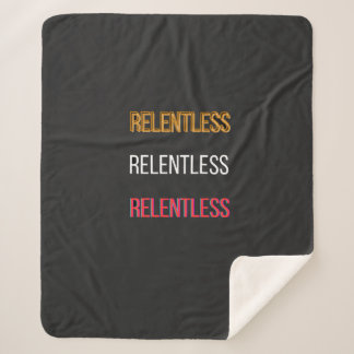 RelentlessT-Shirt Sherpa Blanket