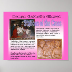 Relgion, Roman Catholic Stations of the Cross Poster