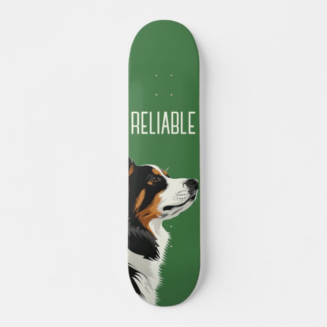 Reliable Australian Shepherd Skateboard (Front)