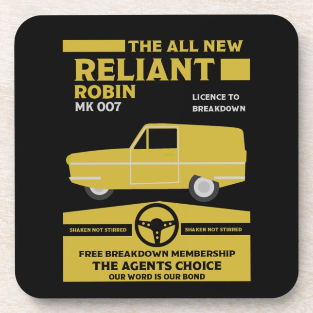 Reliant Robin Car Coaster (Front)