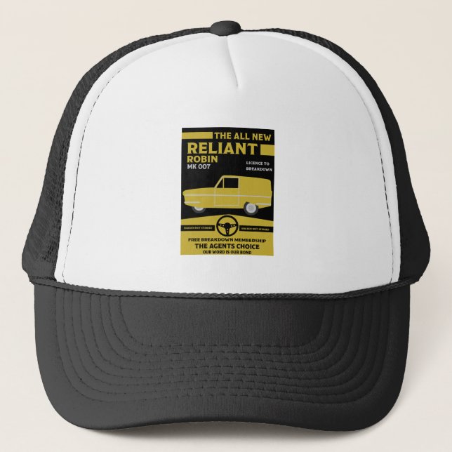 Reliant Robin Car Trucker Hat (Front)