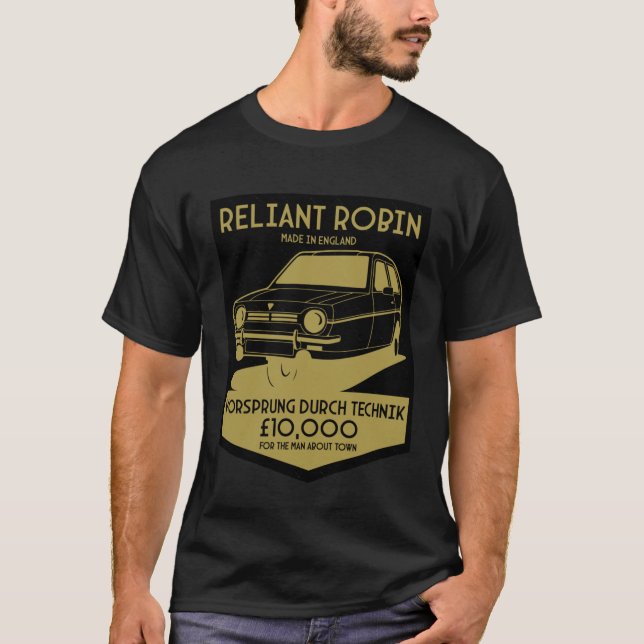 Reliant Robin Robin Reliant Haynes Parody User Man T-Shirt (Front)