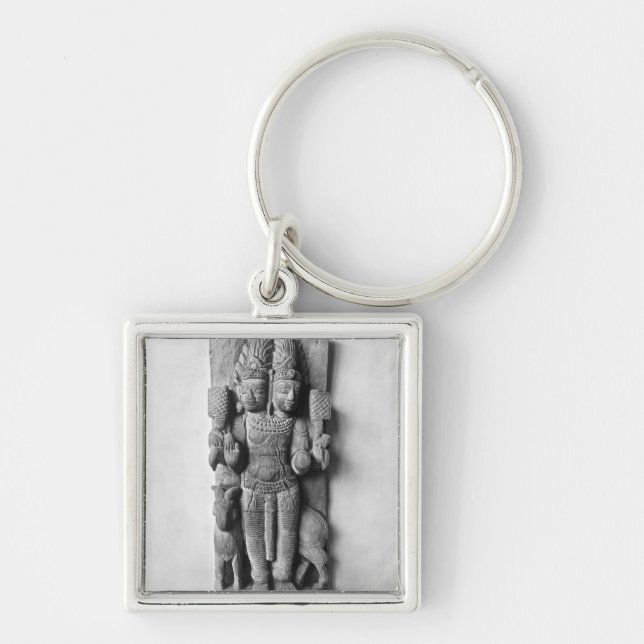 Relief depicting a double-headed image of Agni Key Ring (Front)