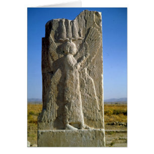 Relief depicting a four-winged spirit