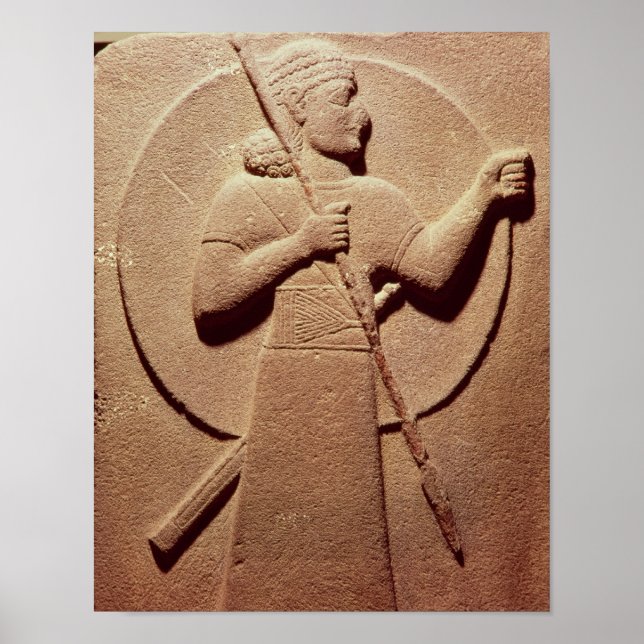 Relief depicting a Hittite warrior Poster (Front)