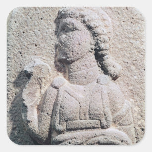 Relief depicting a Hittite woman in Square Sticker