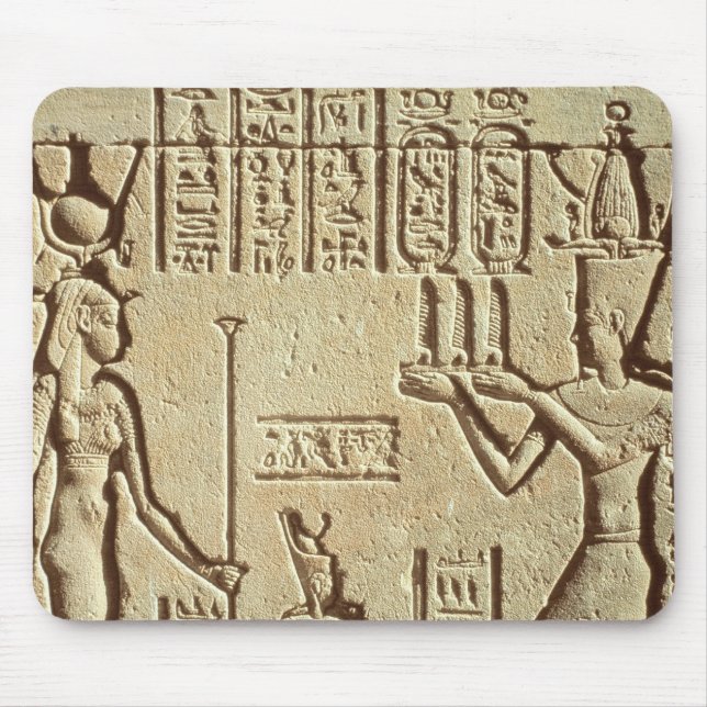 Relief depicting a pharaoh mouse pad (Front)