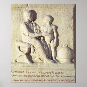 Relief depicting a visit to the doctor poster