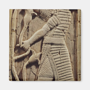 Relief depicting a warrior magnet