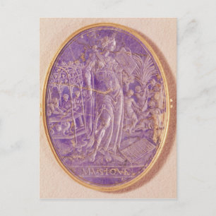 Relief depicting an Allegory of Music Postcard