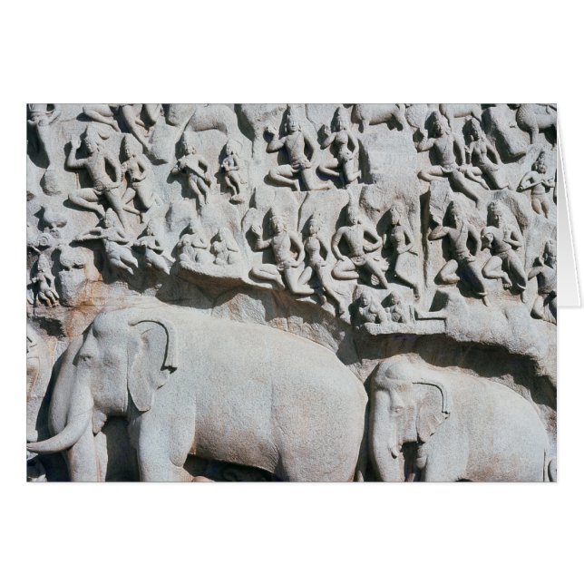 Relief depicting Arjuna's penance (Front Horizontal)
