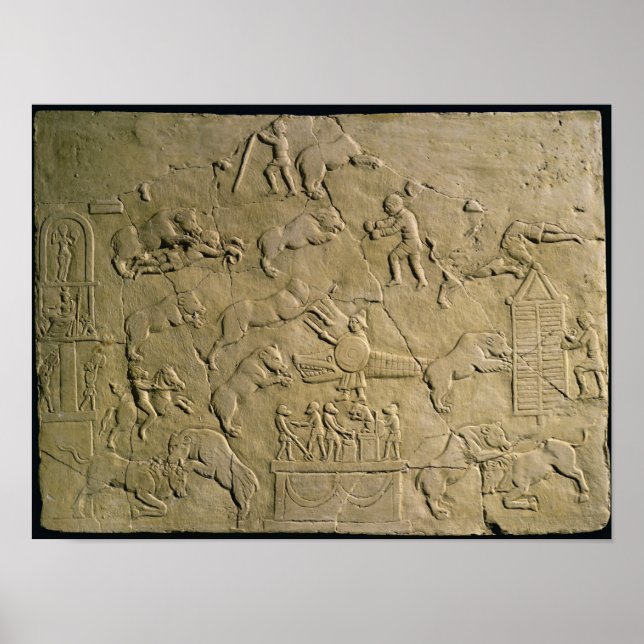Relief depicting circus games poster (Front)