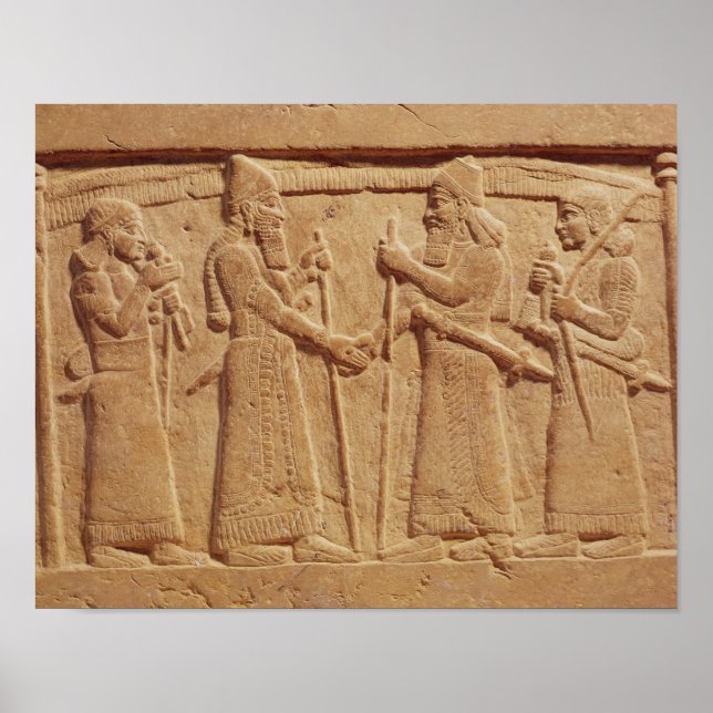 Relief depicting King Shalmaneser III Poster (Front)