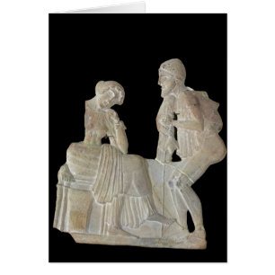 Relief depicting Odysseus and Penelope
