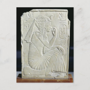 Relief depicting Ramesses II as a child Postcard
