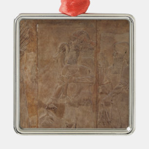 Relief depicting Sargon II Metal Tree Decoration