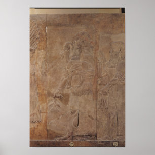 Relief depicting Sargon II Poster