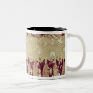 Relief depicting soldiers Two-Tone coffee mug