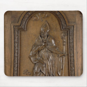 Relief depicting St. Medard Bishop Mouse Pad
