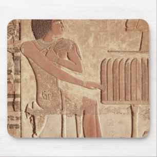 Relief depicting the deceased seated mouse pad