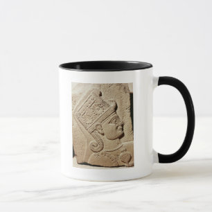 Relief depicting the head of a young prince mug