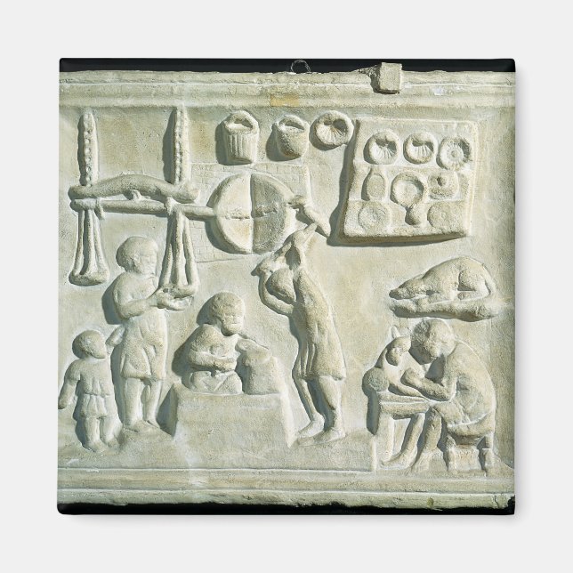 Relief depicting the interior of a forge magnet (Front)