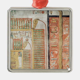 Relief depicting the path which dead must metal ornament