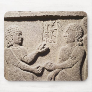 Relief depicting the son of King Araras Mouse Pad